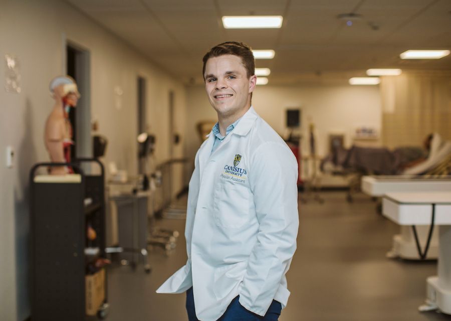 Canisius grad student Calvin Herrick '23 