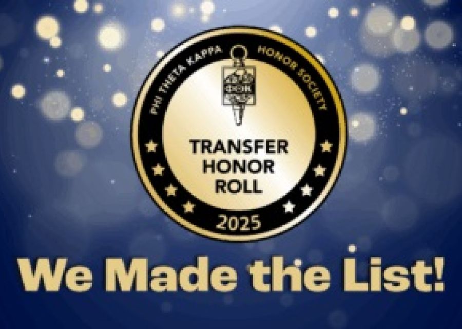 We made the list! PTK transfer honor roll 2025