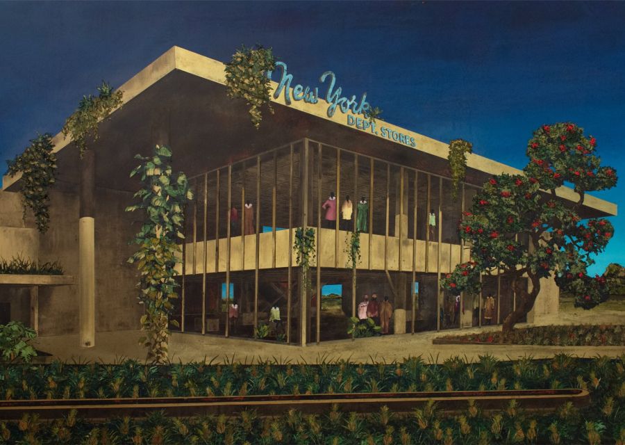 Image of artwork on display at AKG Museum as part of Let Us Gather in a Flourishing Way exhibit 