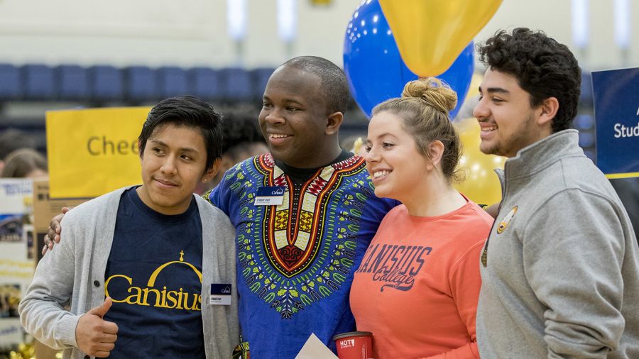 diverse group of students at canisius 