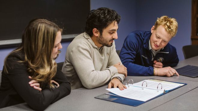 AUDIT Lab students working together. 