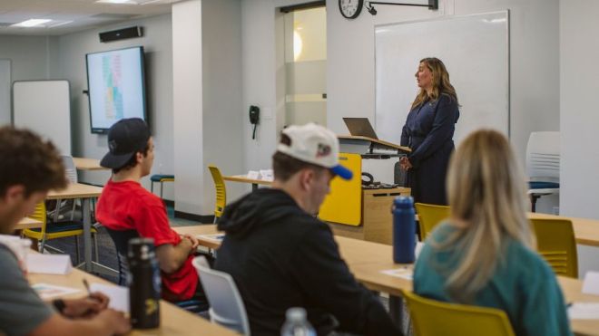 HyFlex classroom in Old Main 