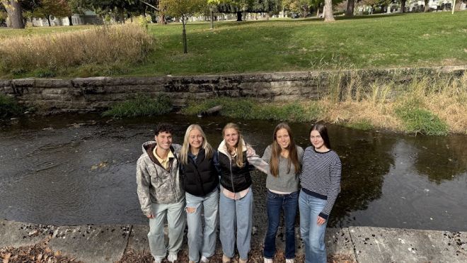 From left to right: Alex Weiss; Ava Beaudoin; McKenna Zaleski; Olivia Manchester; Ally Chugh.