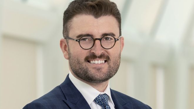 Headshot of Connor Rosenecker, from the Canisius Class of 2018.  He is the new president of the Alumni Association Board of Directors for the 2026-27 academic year. 