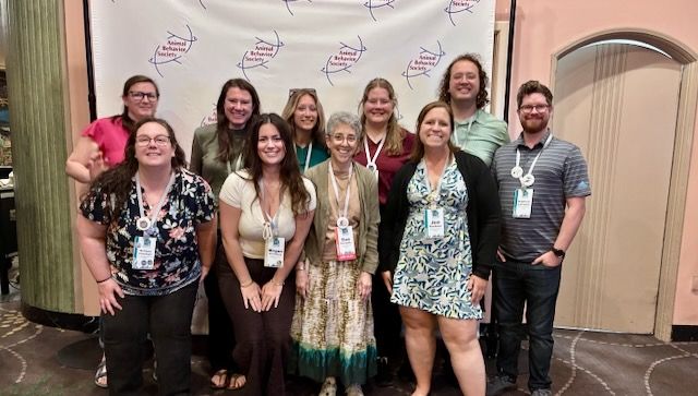 Group of Canisius alumni with faculty at the 2026 Animal Behavior Society meeting.