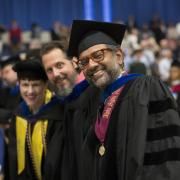 Canisius Professors (l-r): tanya Loughead, PhD (philosophy), Jonathan diCicco, PhD (political science) Girish Shambu, PhD (management)