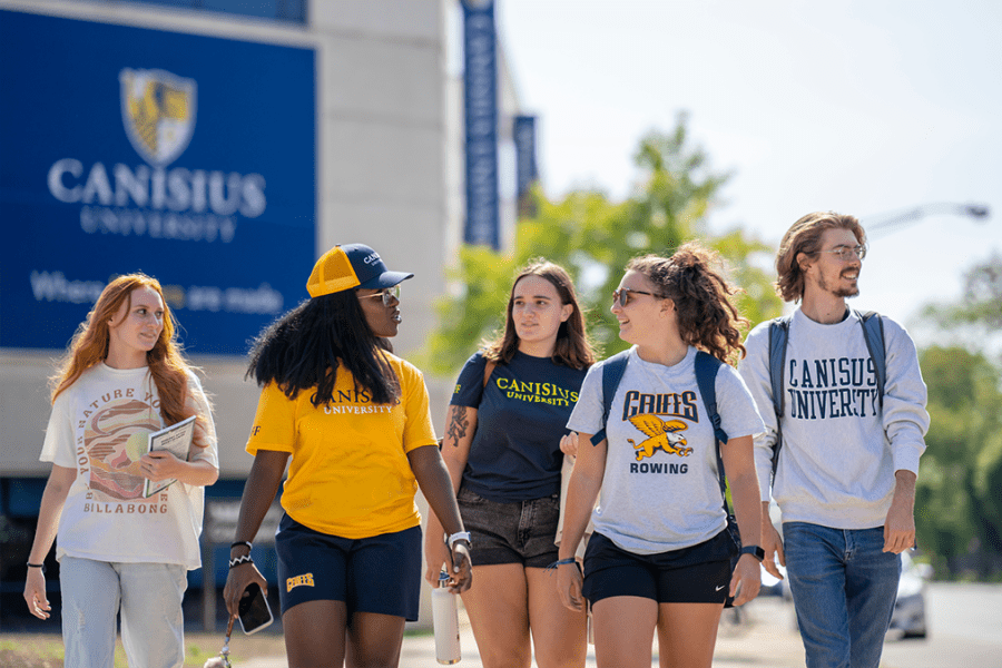 Canisius students with the city as their classroom