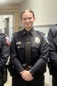 Alexandra Hackett '25 works for the Batavia Police Department.