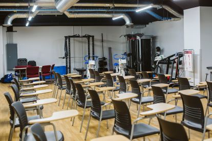 A new kinesiology classroom in Science Hall