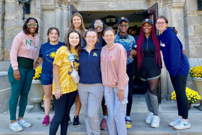canisius chapel students outside