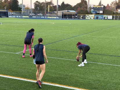 Canisius University Women's Flag Football Drill