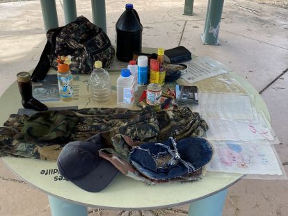 Image of items often found on the migrant trails
