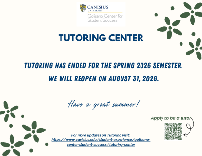 Spring Tutoring has closed!